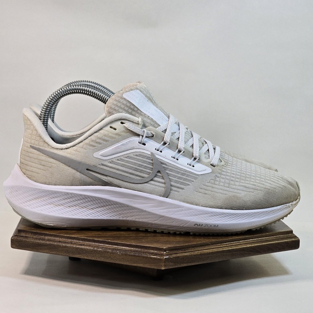 Nike Air Zoom Pegasus 39 Shoes‎ Womens Size 8 White Gray Road Running DH4072-100